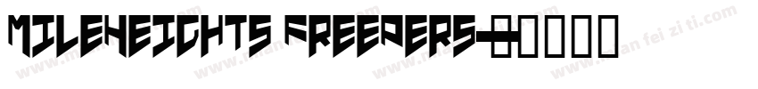 MileHeights FreePers字体转换